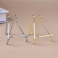 Crystal Ore Label Display Stand Crystal Ore Agate Sheet Crafts Metal Stand Rough Stone Bottom Holder