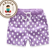 Hj-45 BOYS' AND GIRLS' SHORTS 1-8 YEARS OLD BOYS' AND GIRLS' SHORTS POLKADOT Original