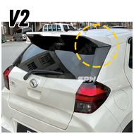 Perodua Axia (2023-2024) ACE Spoiler V2 / V3 Rear Spoiler Wing Lip Top Spoiler ABS Fibre Glass All N