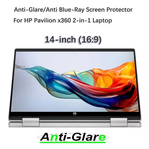 2X Anti-Glare/Anti Blue-Ray Screen Protector for HP Pavilion x360 2-in-1 Laptop 14t-ek200 14t-ek1000