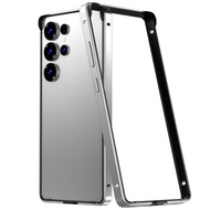 Titanium Gray Metal Bumper Case For Samsung Galaxy S25 Ultra S24 Plus 5G S25ultra S 25 Phone Frame P