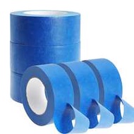 3Roll Blue Masking Tape,Multi-Surface Painter's Tape - Blue Painters Tape, DIY Craft Paper Tape 20M(