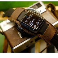Tấm Đệm Dây Đồng Hồ Handmade Aple Watch AW iWatch iPhone Watch Da Bò Nâu Đất RAM Leather B2 Siêu bền