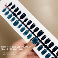 blossomgs8 30pcs Cat Magnetic Press On Nail Pretty Fake Nails Detachable Full Nail Tips Wearable Fak