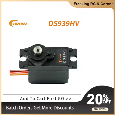 Corona DS939HV 2.8kg 0.12sec Digital Metal Gear Mini Servo for Hobby Robotics Education Industrial c