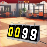 [PETSOLA] Flip Score Board Score Keeper Digital Scorer 4 digits Score Flipper for Outdoor