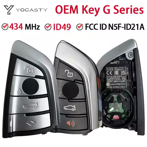 YOCASTY OEM Key FCC ID N5F-ID21A For BMW 3 5 6 7 X3 X5 X7 G Series G20 G30 G32 G11 ID49 434MHZ Smart