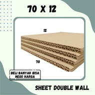 Sheet 70x12 / 60x12 / 50x12 / 40x12 Cardboard Double WallPOLOS Brown Material Cardboard Sheet