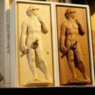 復古歐式開關裝飾面板裝飾貼 大衛浮雕黃銅機械撥桿 創意電燈開關