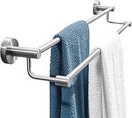 Towel rack Brushed Finish Towel Rail, Double Bar Towel Rack for Bathroom Accessories, Towel Rack for