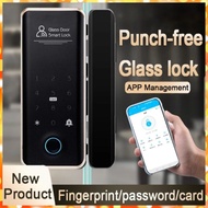 🇸🇬FREE Installation🇸🇬 GENESIS GL02 Sliding / Swing Glass Door Digital Door Lock - App, Fingerprint, Card, Pin