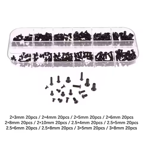 For Asus Samsung 240pcs Laptop Notebook Computer Cross Countersunk Head Machine Screws Replacement K