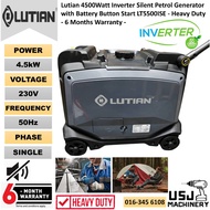Lutian 4500Watt Inverter Silent Petrol Generator with Battery Button Start LT5500ISE - Heavy Duty - 