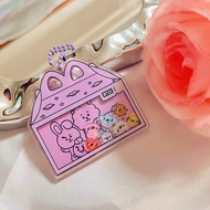 BT21 Shaky Acrylic Keychain DIY Cute Peripheral Backpack Keychain Holiday Party Gift Accessories Car