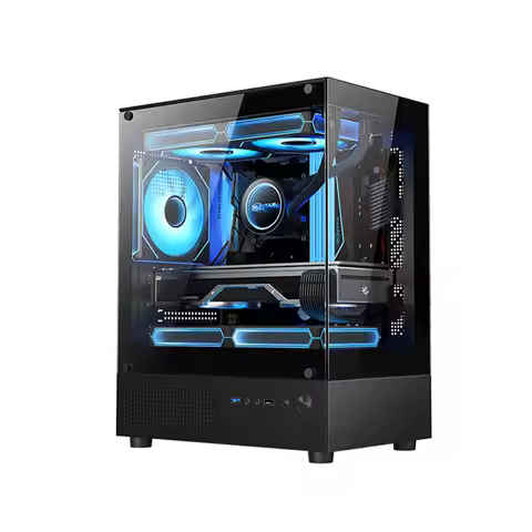 New Gaming PC Case R5 5500GT/5600 16G 3200 RAM 256G SSD Computer PC Casing Gaming Computer Cases Tow