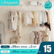 Clothes Bar Rak Baju Hanger Rack Rak Baju Besi Penyangkut Baju Dinding Clothes Bar Hanger Rak Baju M