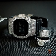 นาฬิกา GShock Bling Bling DW5600BB-1ADR กรอบเพชรฝัง นาฬิกาของแท้ ประกันศูนย์1ปี