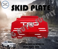 Toyota Fortuner 2016+ Hilux 2016+ Under Engine Protection SKID PLATE Red TRD logo/GR Sport