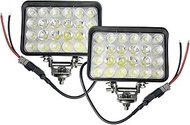 4x6 inch LED Tractor Offroad Head light, Rectangular Spot Flood Beam Fog Work Driving Lights, 12V/24