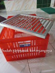 Keranjang sortir Alat sortir ikan lele Alumunium  Bak sortir ikan lele 1 set