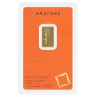 2.5 GRAM GOLD BAR VALCAMBI SUISSE DESIGN COLLECTIBLE – KOLEKSI / HADIAH / DEKORASI
