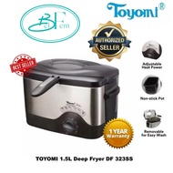 TOYOMI 1.5L Electric Deep Fryer DF 323SS | Adjustable thermostat with safety cut-out |