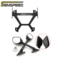 สำหรับฮอนด้าADV 150 ADV150 2019 2020กระจกมองหลังอะแดปเตอร์คงที่ใส่ขดลวดH Older M Ount B Racketด้วยพั