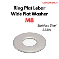 Wide PlateRing M8 Wide Flat Washer/ M8 / WideWP M8 / Wide Plate Stainless M8 SS304