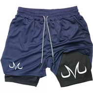 Anime Performance Shorts Toji Printed Men GYM Casual Sports Shorts Workout Running Mesh 2 In 1 Sport