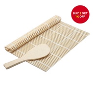 New 2-Piece Sushi Making Kit - Bamboo Sushi Rolling Mat, Non-Stick Sushi Mat, Sushi Roller, Sushi Ma