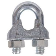 13MM (1/2") - 20MM (3/4") GALVANIZED WIRE ROPE CLIP OR U-BOLT CLAMP OR CLIP FOR CLAMPING THE WIRE RO