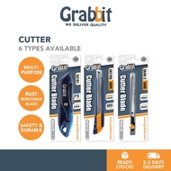 GRABBIT Blade Cutter Knife Office School Use | Pisau Kertas GRAB-CUT-SX
