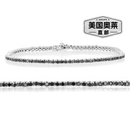 Vir jewels2 cttw Black Diamond Tennis Bracelet. 925 Sterling Silver with Rhodium 7.5 Inch Beautiful