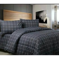 kotak hitam sprei aesthetic set sarbal dan sargul ukuran 90x200/120x200/160x200/180x200 tinggi 20 pr
