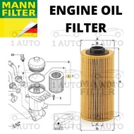 MANN GERMANY ENGINE OIL FILTER BMW E53 X5 4.4 4.6iS M62 V8 ENGINE RANGE ROVER L322 4.4 V8