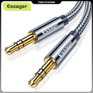 ESSAGER 3.5mm AUX Cable Audio Male to Male Adapter Braid 1.2M - EYC35-DY0G