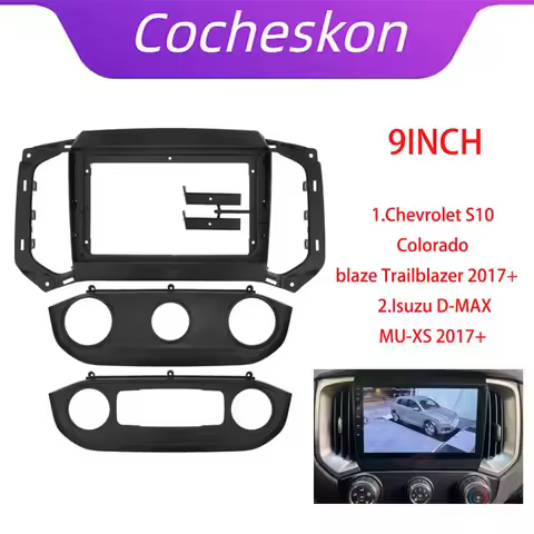 Car Radio Fascia For CHEVROLET S10 Colorado Trailblazer ISUZU D-MAX MU-XS Android MP5 Player Panel F