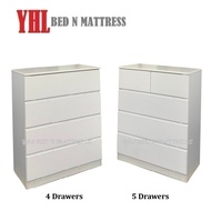 YHL New WJ Ever 4 / 5 Drawers Cabinet  / Chest Of Drawers / Living Cabinet / Side Cabinet