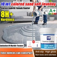 【24 hour shipping】Epoxy sand floor paint self leveling epoxy floor paint waterproof paint cat lantai