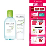 Bioderma Sebium H2O 250 ml + Sebium Pore refiner 30 ml คลีนซิ่งและครีมบำรุง สำหรับผิวมัน รูขุมขนกว้า