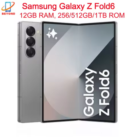 Samsung Galaxy Z Fold 6 Fold6 5G F956B F956U1 Original 7.6" AMOLED 12GB+256/512GB/1TB ROM Snapdragon