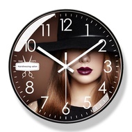 Beauty Salon Clock Club Wall Clock Silent Quartz Clock Fashion Silent Sweep Second Quartz Clock