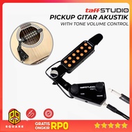 TaffSTUDIO Acoustic Guitar Pickup With Tone Volume Control - P-011 Original 99 Square