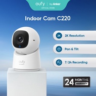 eufy Security Indoor Cam C220 V2 2K Pan 360° Tilt 70° Wi-Fi Home Security Camera