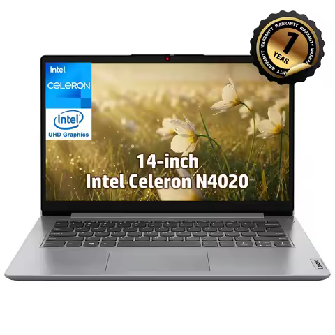 Lenovo 14" Business Laptop,Intel Celeron N4020,4GB RAM,384GB Storage(128GB eMMC+256GB SD Card),Cloud