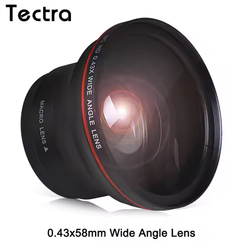 58MM 0.43X Professional HD Wide Angle Lens (w/Macro Portion) for Canon EOS 70D 77D 80D 90D Rebel T8i