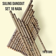READY suling bambu suling dangdut set 18 biji suling dangdut