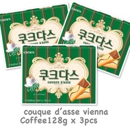 couque d’e vienna coffee & white torte ขนมเกาหลี บิสกิตเนื้อนุ่ม crown brand 128g 쿠크다스