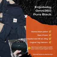 SSC Ergobaby Omni360 Pure Black Preloved