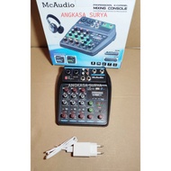 Mixer Audio MCAUDIO MG4CX Mixer Mini 4 Channel USB Bluetooth